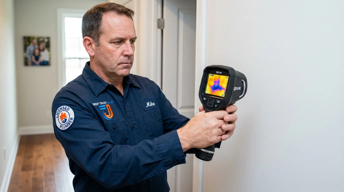 Thermal imaging leak detection by Johns Plumbing LLC in Pigeon